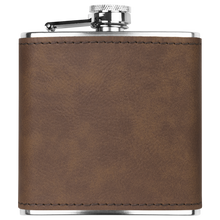 Load image into Gallery viewer, 6oz_Flask_Dk_Brown_Main_Mockup.png_15694077
