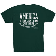 Load image into Gallery viewer, America If The Light Goes Out Here T-Shirt