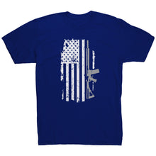 Load image into Gallery viewer, American Flag and Rifle T-Shirt