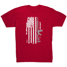 Load image into Gallery viewer, American Flag and Rifle T-Shirt