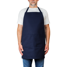 Load image into Gallery viewer, Cotton_Apron_Navy_Model_Mockup.png_15757529