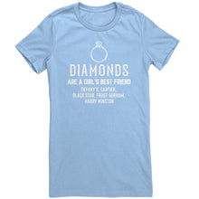 Load image into Gallery viewer, Diamonds Are A Girls Best Friend ring plain T-Shirt