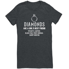 Load image into Gallery viewer, Diamonds Are A Girls Best Friend ring plain T-Shirt