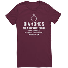 Load image into Gallery viewer, Diamonds Are A Girls Best Friend ring plain T-Shirt