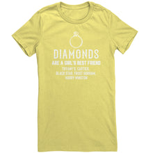 Load image into Gallery viewer, Diamonds Are A Girls Best Friend ring plain T-Shirt