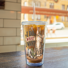 Load image into Gallery viewer, I_do_what_I_want_Acrylic_Tumbler_Lifestyle_Coffee_01_Mockup.png_16106657