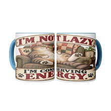 Load image into Gallery viewer, Im_Not_Lazy_Im_Conserving_Energy_2_Mugs_Center_Mockup.png_16113016