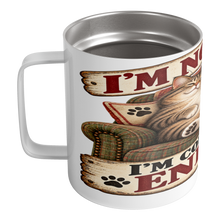 Load image into Gallery viewer, Im_Not_Lazy_Im_Conserving_Energy_Insulated_Mug_LH_Main_Mockup.png_16112974
