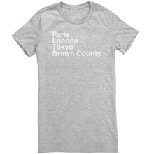 Load image into Gallery viewer, Paris London Tokyo Brown County