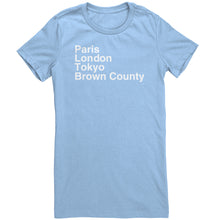 Load image into Gallery viewer, Paris London Tokyo Brown County