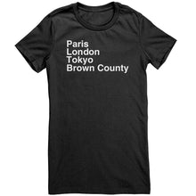 Load image into Gallery viewer, Paris London Tokyo Brown County