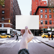Load image into Gallery viewer, Rectangle_Sticker_White_WhiteRecSticker_Hand_H_Mockup.png_15757675