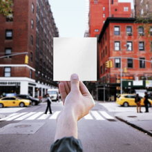 Load image into Gallery viewer, Square_Sticker_White_WhiteSquareSticker_Hand_Mockup.png_15757621