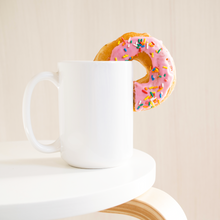 Load image into Gallery viewer, 15oz_White_Mug_15ozWhiteMugLifetsyleDonutLH_Mockup.png_15746021
