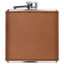 Load image into Gallery viewer, 6oz_Flask_Lt_Brown_Main_Mockup.png_15694081
