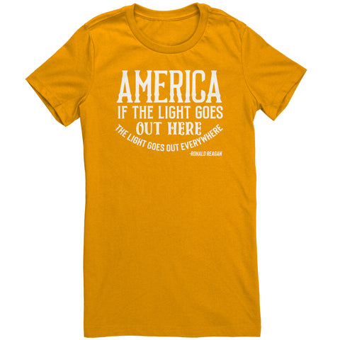 America If The Light Goes Out Here T-Shirt