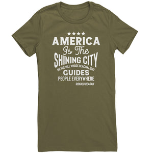 America The Shining City On The Hill T-Shirt