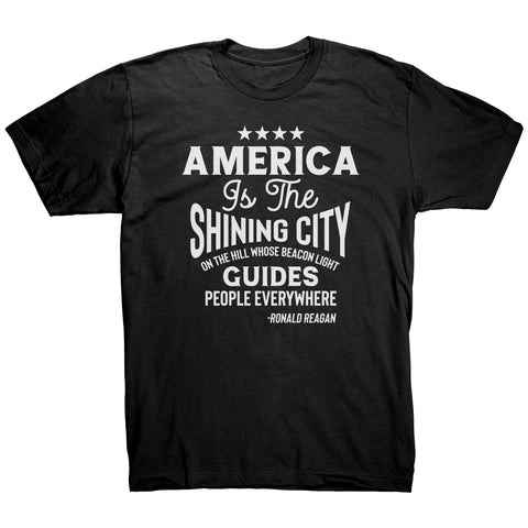 America Is The Shining City On The Hill T-Shirt | Patriotic Unisex T-Shirt