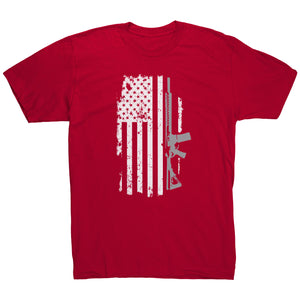 American Flag and Rifle T-Shirt