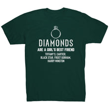 Load image into Gallery viewer, Diamonds Are A Girls Best Friend ring plain T-Shirt
