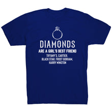 Load image into Gallery viewer, Diamonds Are A Girls Best Friend ring plain T-Shirt
