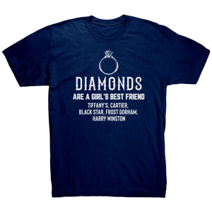 Diamonds Are A Girls Best Friend ring plain T-Shirt