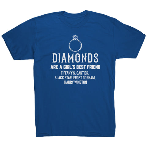 Diamonds Are A Girls Best Friend ring plain T-Shirt