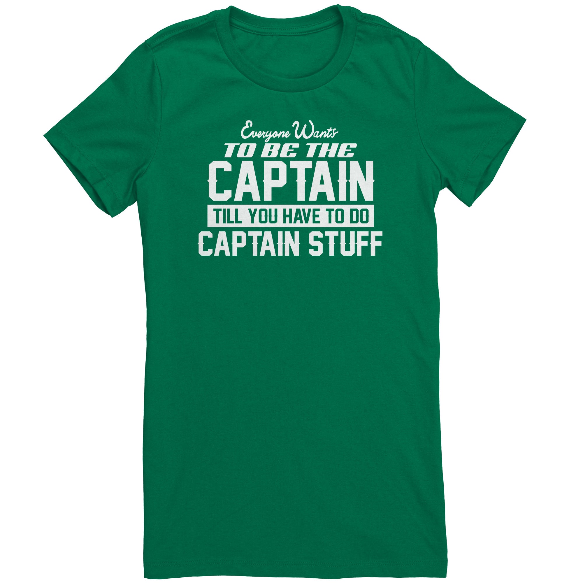 Captain Stuff T-Shirt | Funny Captain Tee for Women – Brown County Souvenir