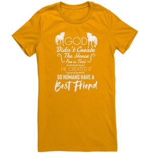 God Didn't Create The Horse For A Tool He Created It So Humans Have A Best Friend