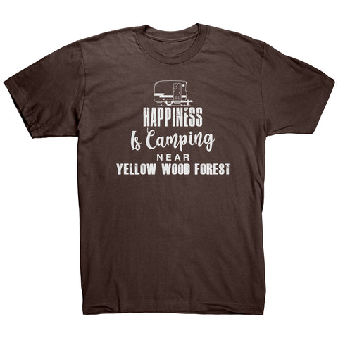 Happiness Is Camping Near Yellow Wood Forest