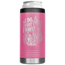 Load image into Gallery viewer, I_Do_What_I_Want_12oz_Koozie_Main_Pink_Mockup.png_16112223
