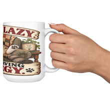 Load image into Gallery viewer, Im_Not_Lazy_Im_Conserving_Energy_15ozWhiteMugLifestyleRHCheers_Mockup.png_16113412
