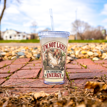 Load image into Gallery viewer, Im_Not_Lazy_Im_Conserving_Energy_Acrylic_Tumbler_Lifestyle_Lemonade_02_Mockup.png_16113431
