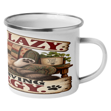 Load image into Gallery viewer, Im_Not_Lazy_Im_Conserving_Energy_CampingMugAngleRH_Mockup.png_16113290
