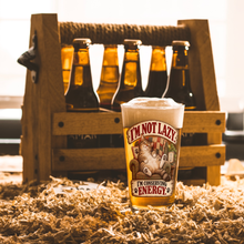 Load image into Gallery viewer, Im_Not_Lazy_Im_Conserving_Energy_Pint_Glass_Light_Lifestyle_Mockup.png_16113501
