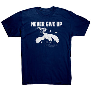 Never Give Up  Bird and Frog Image