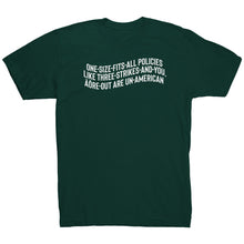 Load image into Gallery viewer, One Size Fits All Polies are Un-American T-Shirt
