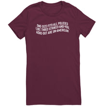 Load image into Gallery viewer, One Size Fits All Polies are Un-American T-Shirt
