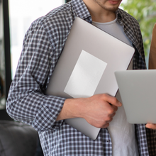 Load image into Gallery viewer, Rectangle_Sticker_White_WhiteRecSticker_Laptop_H_Mockup.png_15757611
