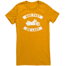 Load image into Gallery viewer, Ride Fast Die Last t-shirt
