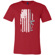 Load image into Gallery viewer, American Flag and Rifle T-Shirt
