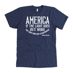 America If The Light Goes Out Here T-Shirt