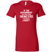 Load image into Gallery viewer, If the Government Can Take Away Your Right To Vote Is it Really a Right T-Shirt
