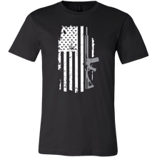 Load image into Gallery viewer, American Flag and Rifle T-Shirt

